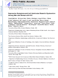 Cover page: Depressive Symptoms and Left Ventricular Diastolic Dysfunction Among Men and Women with HIV.