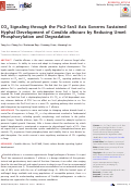 Cover page: CO2 Signaling through the Ptc2-Ssn3 Axis Governs Sustained Hyphal Development of Candida albicans by Reducing Ume6 Phosphorylation and Degradation