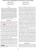 Cover page: When does passive learning improve the effectiveness of active learning?