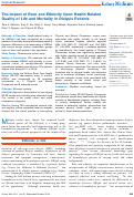 Cover page: The Impact of Race and Ethnicity Upon Health-Related Quality of Life and Mortality in Dialysis Patients