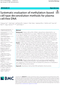 Cover page: Systematic evaluation of methylation-based cell type deconvolution methods for plasma cell-free DNA.