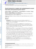 Cover page: Systolic dysfunction in patients with methamphetamine use and heart failure with preserved ejection fraction