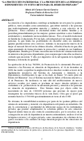 Cover page: LA PROTECCIÓN PATRIMONIAL Y LA PROMOCIÓN DE LAS PERSONAS DEPENDIENTES: UN NUEVO RETO PARA EL DERECHO PRIVADO