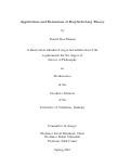Cover page: Applications and Extensions of Boij-Soederberg Theory