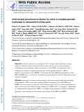 Cover page: Clinical and Preclinical Evidence for Roles of Soluble Epoxide Hydrolase in Osteoarthritis Knee Pain