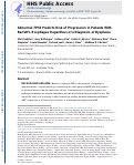 Cover page: Abnormal TP53 Predicts Risk of Progression in Patients With Barrett’s Esophagus Regardless of a Diagnosis of Dysplasia