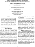 Cover page: On the Cost and Benefit of Taking it out of Context: Modeling the Inhibition Associated with Directed Forgetting