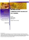 Cover page: Assessing the Value of Information and Communications Technology (ICT) Training