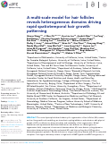 Cover page: A multi-scale model for hair follicles reveals heterogeneous domains driving rapid spatiotemporal hair growth patterning