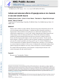 Cover page: Cellular and molecular effects of hyperglycemia on ion channels in vascular smooth muscle