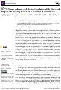 Cover page: TOPAS-Tissue: A Framework for the Simulation of the Biological Response to Ionizing Radiation at the Multi-Cellular Level.