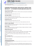 Cover page: Extended duration dual antiplatelet therapy and mortality: a systematic review and meta-analysis