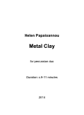 Cover page: Metal Clay