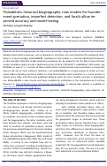 Cover page: Probabilistic historical biogeography: new models for founder-event speciation, imperfect detection, and fossils allow improved accuracy and model-testing