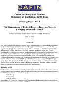 Cover page: The Transmission of Federal Reserve Tapering News to Emerging Financial Markets