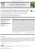 Cover page: Computationally-efficient stochastic cluster dynamics method for modeling damage accumulation in irradiated materials