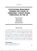 Cover page of Cultivating Resilience During the COVID-19 Pandemic: Voices From Principals in the US