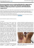 Cover page: Inverse psoriasis on pre-existing hidradenitis suppurativa lesions: Reply to "A case series of tumor necrosis factor inhibitor-induced psoriasis in patients with hidradenitis suppurativa"