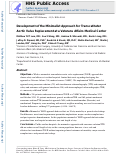 Cover page: Development of the Minimalist Approach for Transcatheter Aortic Valve Replacement at a Veterans Affairs Medical Center.