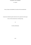 Cover page: Sensory Analysis and Health Risk Assessment of Environmental Odors