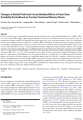 Cover page: Changes in Medial Prefrontal Cortex Mediate Effects of Heart Rate Variability Biofeedback on Positive Emotional Memory Biases.