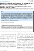 Cover page: Rapid Life-History Diversification of an Introduced Fish Species across a Localized Thermal Gradient