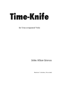 Cover page: Time-Knife