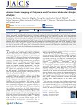 Cover page: Atomic-Scale Imaging of Polymers and Precision Molecular Weight Analysis.