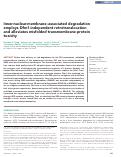 Cover page: Inner-nuclear-membrane–associated degradation employs Dfm1-independent retrotranslocation and alleviates misfolded transmembrane-protein toxicity