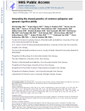 Cover page: Unraveling the shared genetics of common epilepsies and general cognitive ability.