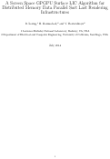 Cover page: A Screen Space GPGPU Surface LIC Algorithm for Distributed Memory Data Parallel Sort Last Rendering Infrastructures: