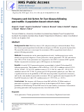 Cover page: Frequency and risk factors for liver disease following pancreatitis: A population-based cohort study