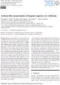 Cover page: Airborne flux measurements of biogenic isoprene over California