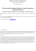 Cover page: Plasma potential mapping of high power impulse magnetron sputtering discharges