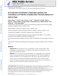 Cover page: An Exploratory Examination of Neonatal Cytokines and Chemokines as Predictors of Autism Risk: The Early Markers for Autism Study