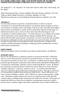 Cover page: Factors affecting the concentration of outdoor particles indoors: 
Existing data and data needs