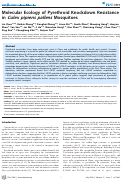 Cover page: Molecular Ecology of Pyrethroid Knockdown Resistance in Culex pipiens pallens Mosquitoes