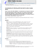 Cover page: Considerations for working with youth with socially complex needs