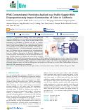 Cover page: PFAS-Contaminated Pesticides Applied near Public Supply Wells Disproportionately Impact Communities of Color in California