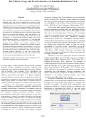 Cover page: The Effects of Age and Event Structure on Timeline Estimation Task