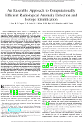 Cover page: An Ensemble Approach to Computationally Efficient Radiological Anomaly Detection and Isotope Identification