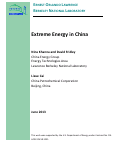 Cover page: Extreme Energy in China: