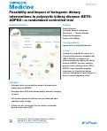 Cover page: Feasibility and impact of ketogenic dietary interventions in polycystic kidney disease: KETO-ADPKD—a randomized controlled trial