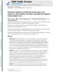 Cover page: Interactions between race/ethnicity, poverty status, and pregnancy cardio-metabolic diseases in prediction of postpartum cardio-metabolic health