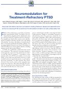 Cover page: Neuromodulation for Treatment-Refractory PTSD.