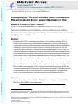 Cover page: Investigating the Effects of Particulate Matter on House Dust Mite and Ovalbumin Allergic Airway Inflammation in Mice