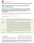 Cover page: Desmosomal junctions are necessary for adult sinus node function