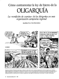 Cover page: Como contrarrestar la ley de hierro de la oligarquia