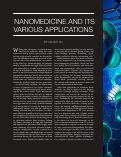 Cover page: NANOMEDICINE AND ITS VARIOUS APPLICATIONS