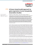 Cover page: A linear mixed model approach to gene expression-tumor aneuploidy association studies